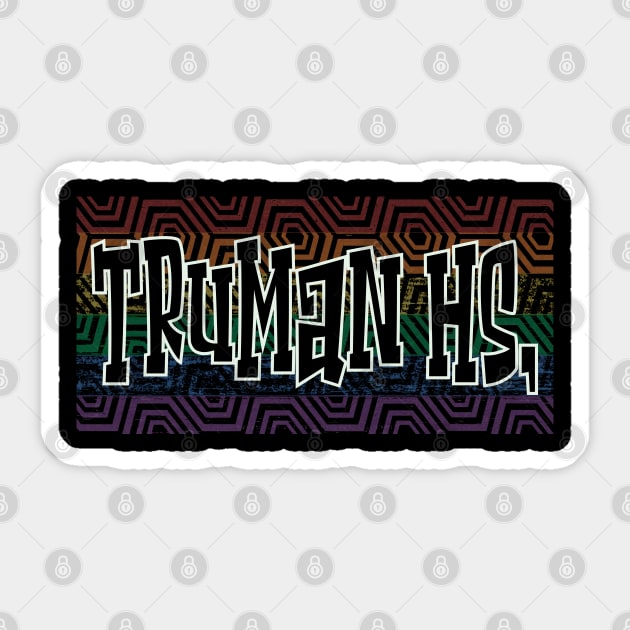 LGBTQ PATTERN AMERICA TRUMAN Sticker by Zodiac BeMac